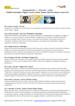 Fantas&iacute;as del Este - 7 &ndash; 18 de julio &ndash; 12 d&iacute;as