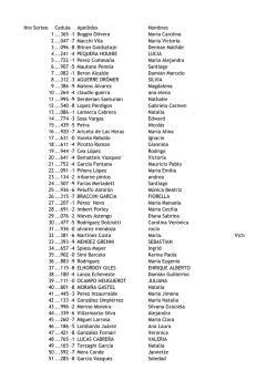 resultado del sorteo - Concursos Poder Judicial