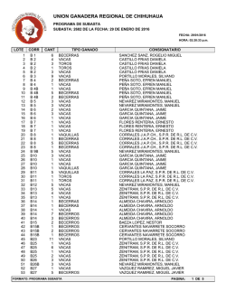 UNION GANADERA REGIONAL DE CHIHUHAUA
