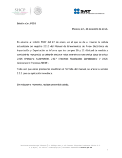 Alcance Bolet&iacute;n P007