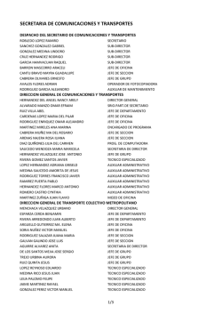 Secretaria de Comunicaciones y Tranpsortes