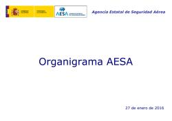 Organigrama AESA - Agencia Estatal de Seguridad A&eacute;rea