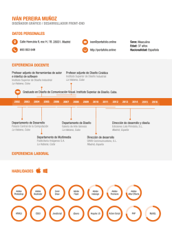 Curr&iacute;culum - Iv&aacute;n Pereira | Portafolio