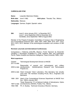 Resumen curricular del Dr. Leopoldo Altamirano Robles