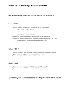 Mateo 59 Una Entrega Total &mdash; Estudio