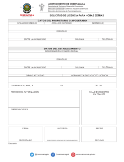 FOTMATOS LICENCIAS HORAS EXTRAS