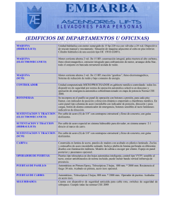 ELEVADORES PARA PERSONAS (EDIFICIOS DE