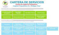 CARTERA DE SERVICIOS - Hospital Psiqui&aacute;trico Dr. Philippe Pinel