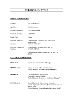 Ver Curruculum Vitae - Dra. Martha Grande de Alb&aacute;n