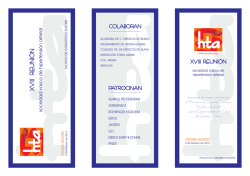 XVIII Reuni&oacute;n de la SOVASTHA - Seh