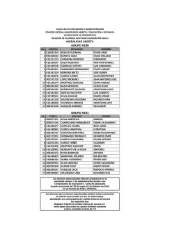grupo 9190 grupo 9191 - Facultad de Contadur&iacute;a y Administraci&oacute;n