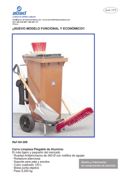 Descargar PDF - Carros de limpieza urbana de aluminio