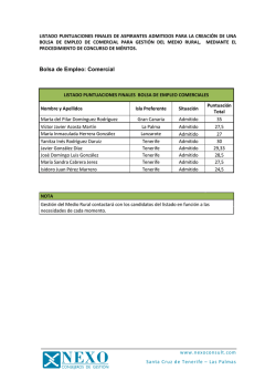 Bolsa de Empleo: Comercial