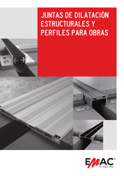 Cat&aacute;logo T&eacute;cnico de juntas y perfiles para obra