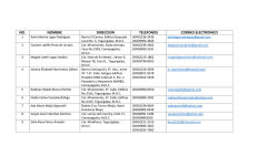 no. nombre direccion telefonos correo electronico