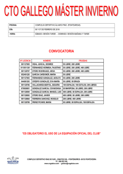 CONVOCATORIA - CN Galaico