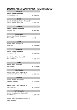 SUCURSALES SCOTIABANK - MONTEVIDEO