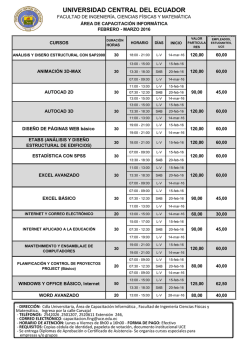 UNIVERSIDAD CENTRAL DEL ECUADOR