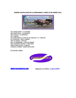 Les invito visitar: WWW.PASSIONHIPICA.COM S&iacute;guenos en twitter