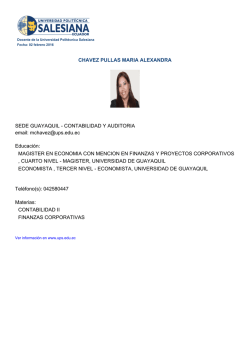 CHAVEZ PULLAS MARIA ALEXANDRA SEDE GUAYAQUIL