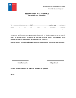 declaraci&oacute;n jurada simple - Mineduc