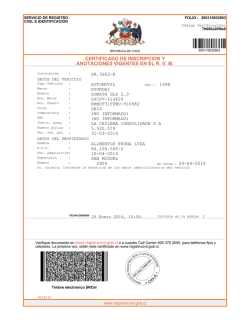 certificado de inscripcion y anotaciones vigentes