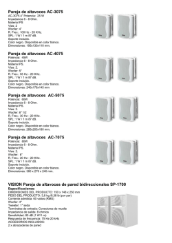 Pareja de altavoces AC-3075 Pareja de altavoces AC