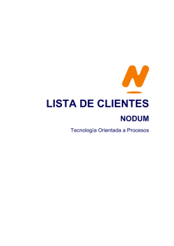 LISTA DE CLIENTES