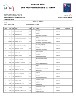 ECUESTRE GABEL GRAN PREMIO OTOMI 2015 CSI 2* 1A