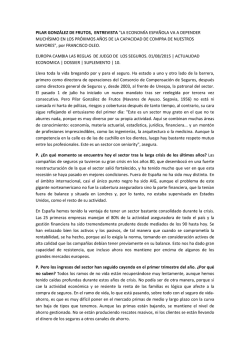 Entrevista a Pilar Gonz&aacute;lez de Frutos