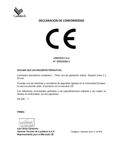 DECLARACION DE CONFORMIDAD