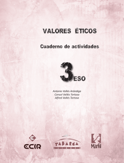 VALORES &Eacute;TICOS 3ESO
