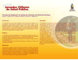 &bull; Proceso de adaptaci&oacute;n en madres de ni&ntilde;os(as) con S&iacute;ndrome de
