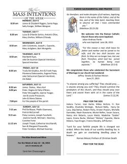 July 5, 2015 - St. Vincent Martyr