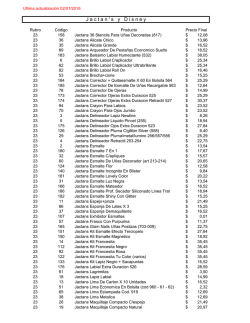 Lista de Precios Disney / Jactan`s