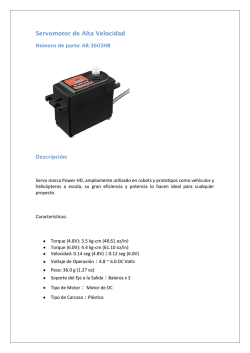 Servomotor de Alta Velocidad