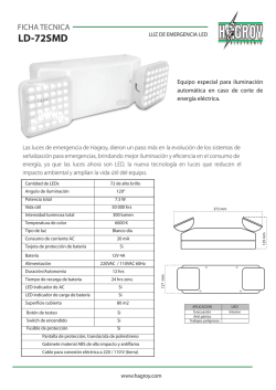 FICHA - MANUAL luz de emergencia LED