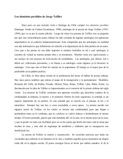 Los dominios perdidos de Jorge Teillier