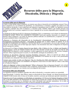 Recursos &uacute;tiles para la Dispraxia, Discalculia, Dislexia y Disgraf&iacute;a