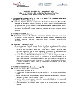 Tabla especificaciones EM Lengua y Matematica