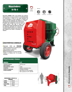 Mezcladora 9 FX-1