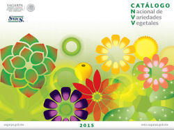 Cat&aacute;logo Nacional de Variedades Vegetales - snics