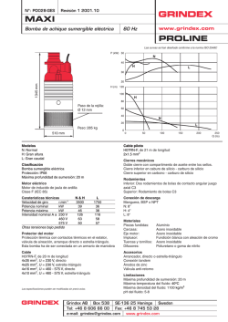 Curva de Bomba Grindex Maxi
