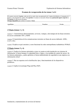 Examen final del Primer Trimestre.