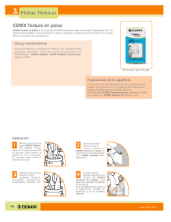CEMIX Textura en polvo Fichas T&eacute;cnicas - Strali