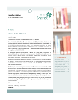 ver boletin - Da un Chance