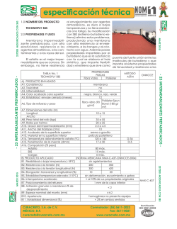 Ficha T&eacute;cnica de Technoply SBS