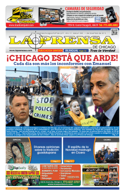 &iexcl;CHICAGO EST&Aacute; QUE ARDE!