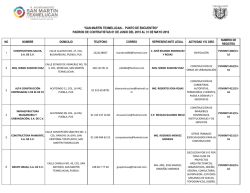 Padr&oacute;n de Contratistas - San Mart&iacute;n Texmelucan