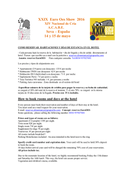 XXIX Euro Oes Show 2016 Seva &ndash; Espa&ntilde;a 14 y 15 de mayo